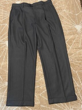 Men’s Louis Raphael Charcoal Tailored Dress Pants